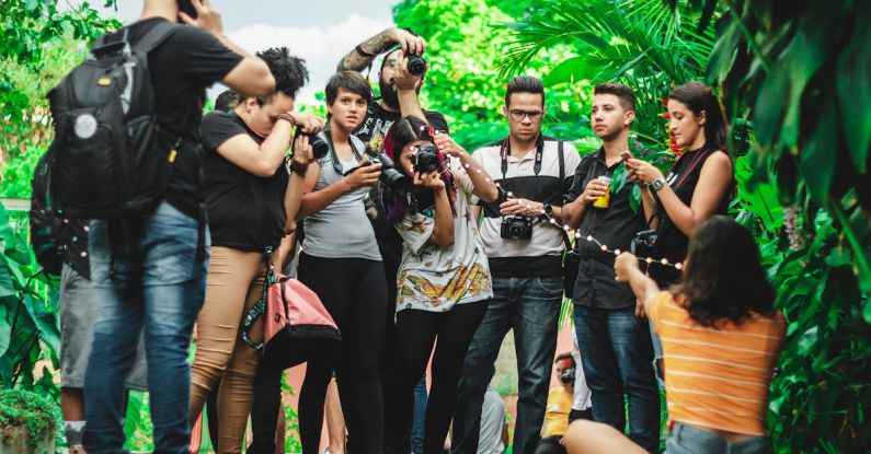 Photographers - Group Of People Near Trees