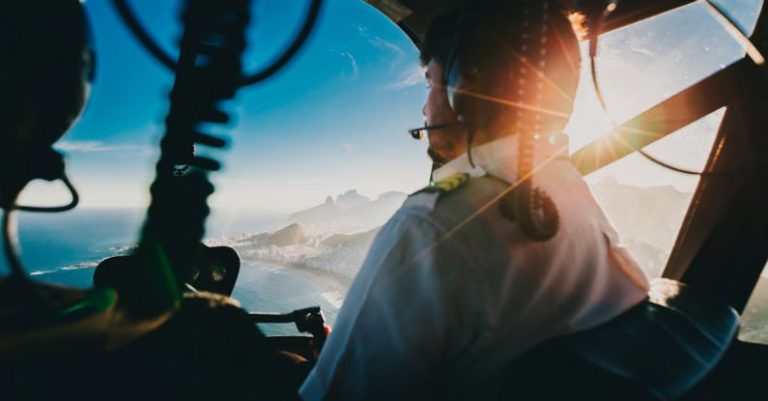 Pilot - Man Flying Helicopter