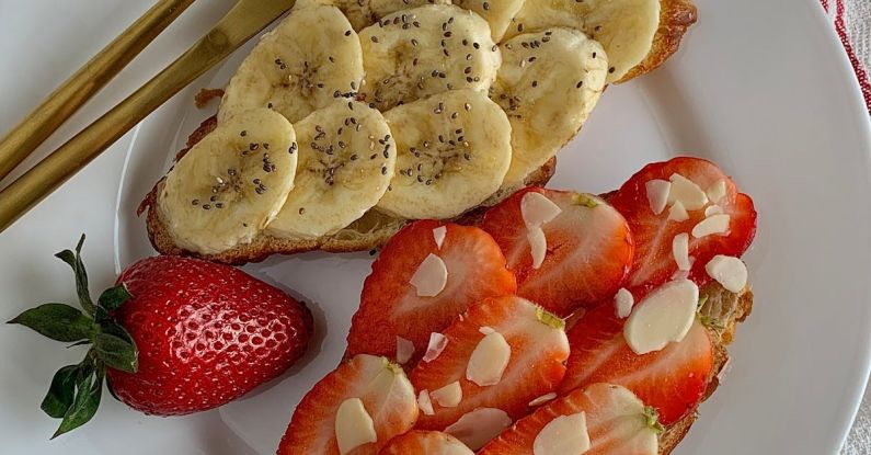 Toasts - Toasts with Slices of Fresh Fruits