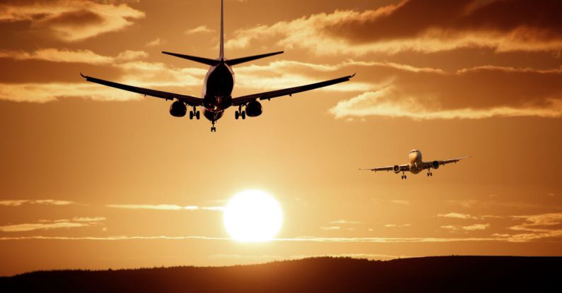 Flight - Silhouette of Airplanes