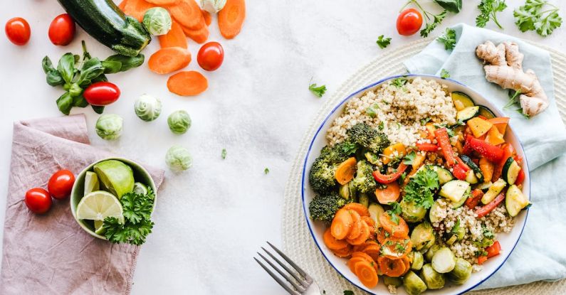 Meal - Flat-lay Photography of Vegetable Salad on Plate