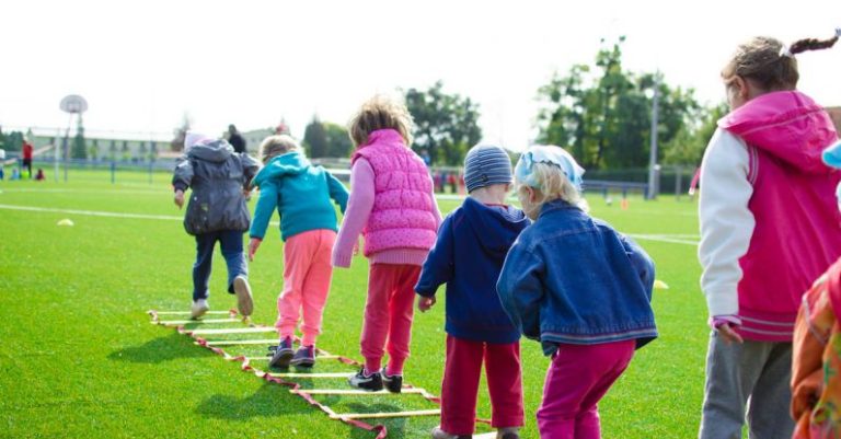 Children - Children's Team Building on Green Grassland